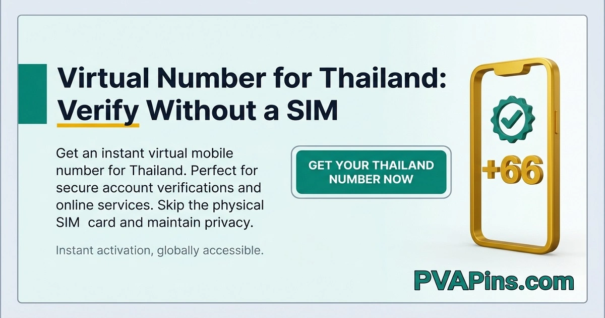 Virtual Number Thailand: Verify App Without a SIM